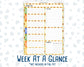 Kit 0229 - 7x9 - Daily Duo - Weekly Kit - August - Golden Faces