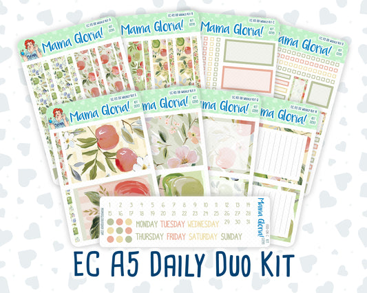 Kit 0295 - A5 - Daily Duo - Weekly Kit - September - Apple Harvest