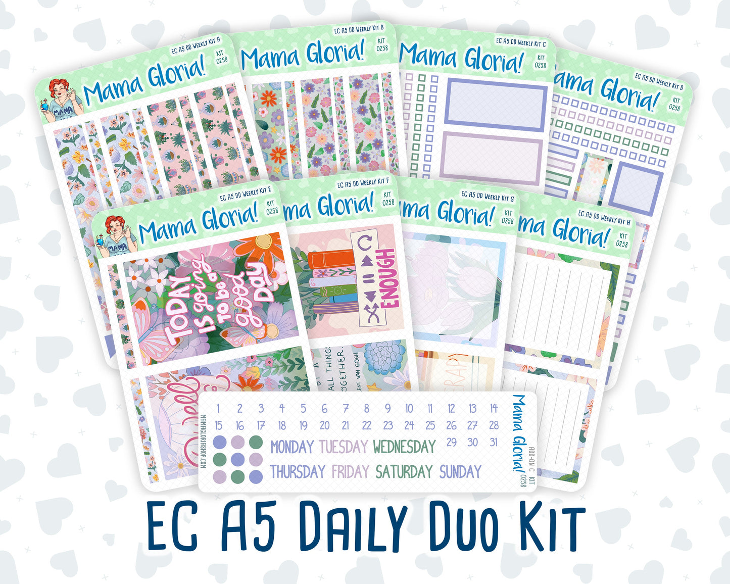 Kit 0258 - A5 - Daily Duo - Weekly Kit - March - Plant Therapy