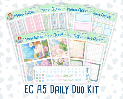 Kit 0262 - A5 - Daily Duo - Weekly Kit - April - Spring Puffs