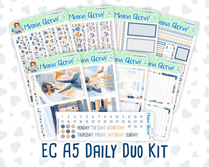 Kit 0299 - A5 - Daily Duo - Weekly Kit - October - Book Nook