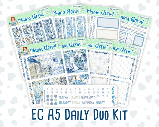 Kit 0249 - A5 - Daily Duo - Weekly Kit - January - Icy Lace