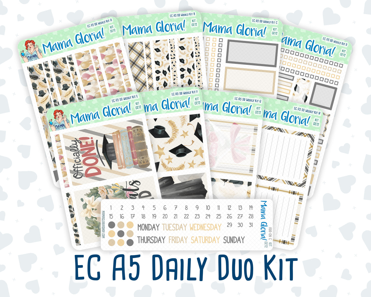 Kit 0272 - A5 - Daily Duo - Weekly Kit - May - Graduation