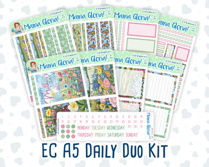 Kit 0267 - A5 - Daily Duo - Weekly Kit - May - Flowers For Mama