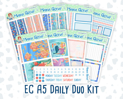 Kit 0268 - A5 - Daily Duo - Weekly Kit - June - Sea Sweeties