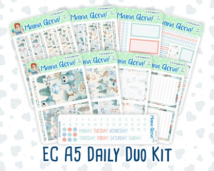 Kit 0251 - A5 - Daily Duo - Weekly Kit - January - Pine & Paws