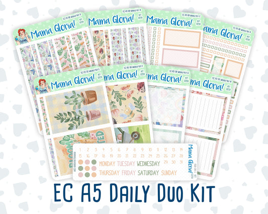 Kit 0259 - A5 - Daily Duo - Weekly Kit - March - Spring Garden Chores