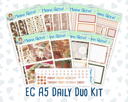 Kit 0298 - A5 - Daily Duo - Weekly Kit - October - Velvet Bloom