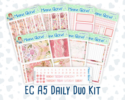 Kit 0294 - A5 - Daily Duo - Weekly Kit - September - Rosy Reveria