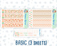 Kit 0228 - A5 - Daily Duo - Weekly Kit - August - Just Peachy