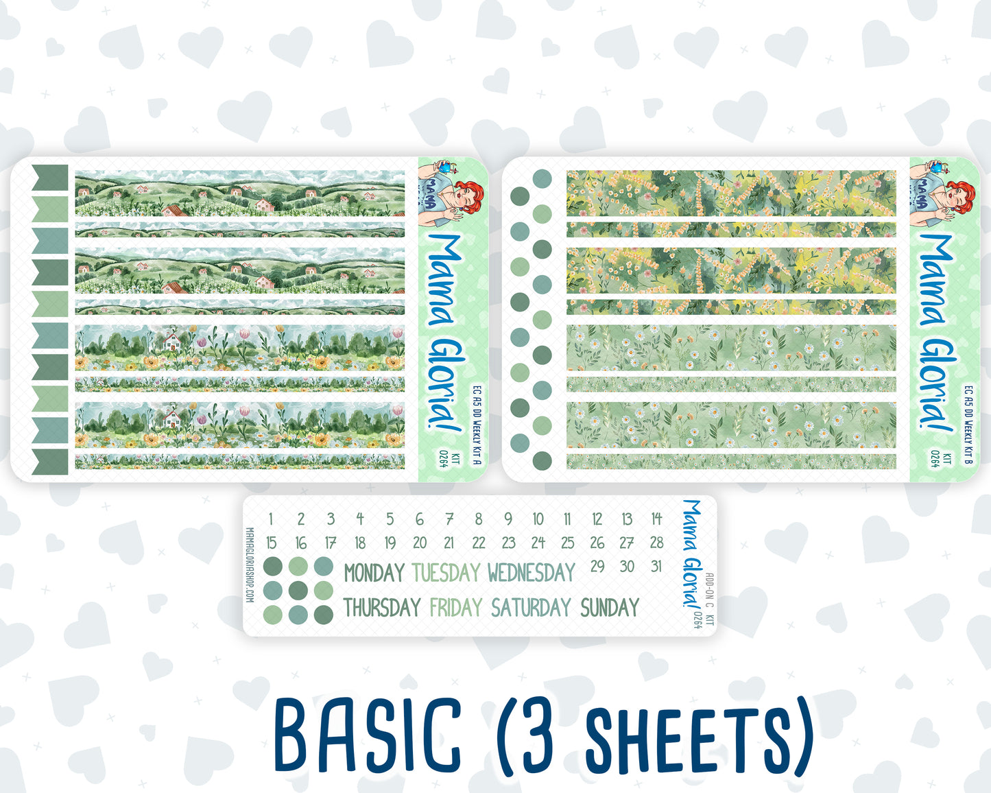 Kit 0264 - A5 - Daily Duo - Weekly Kit - May - Spring Walk
