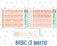 Kit 0278 - A5 - Daily Duo - Weekly Kit - August - Oops, All Peaches