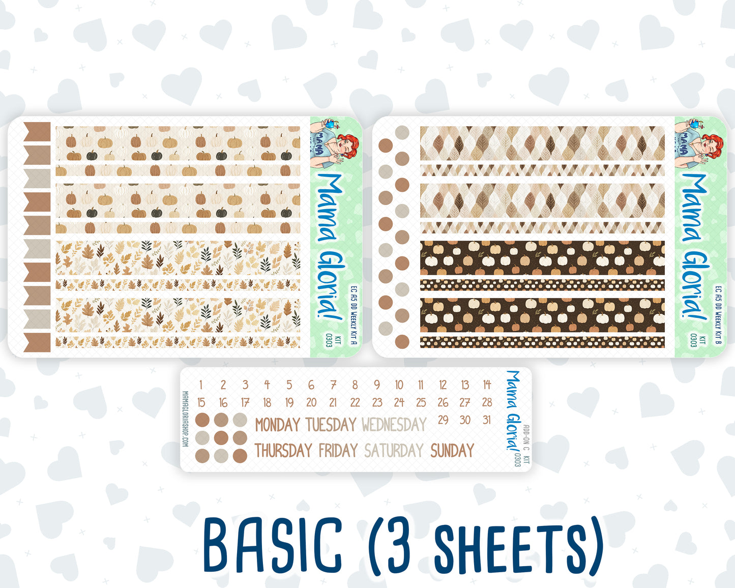 Kit 0303 - A5 - Daily Duo - Weekly Kit - November - Into The Woods