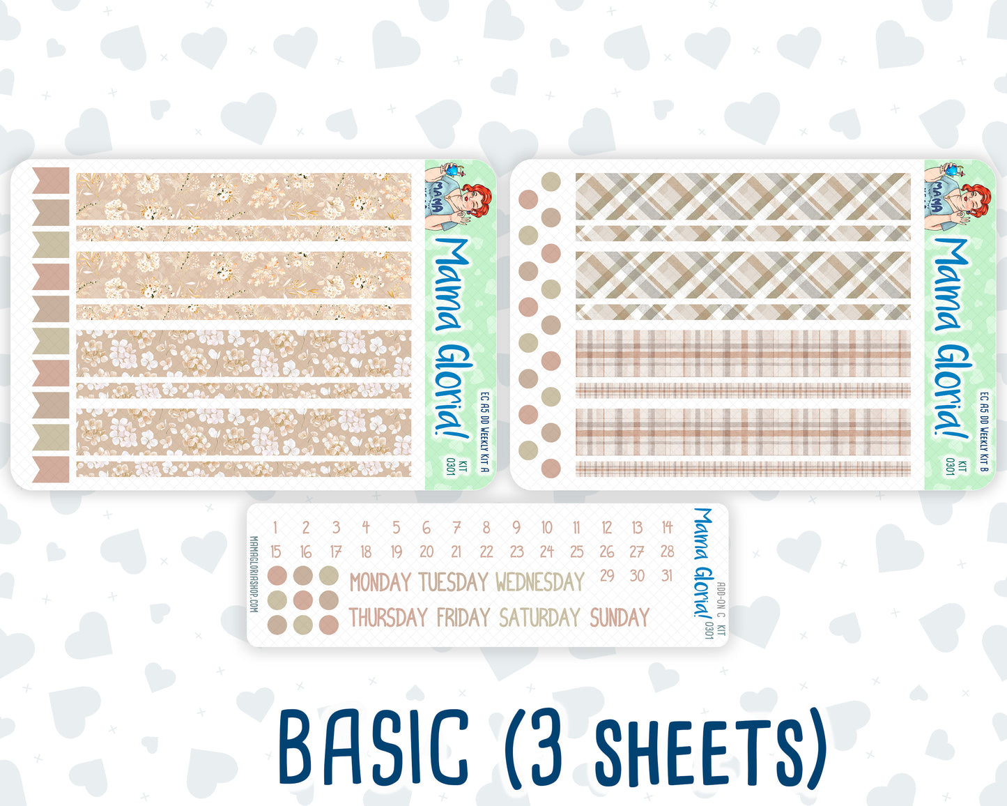 Kit 0301 - A5 - Daily Duo - Weekly Kit - November - Sunday Comfort