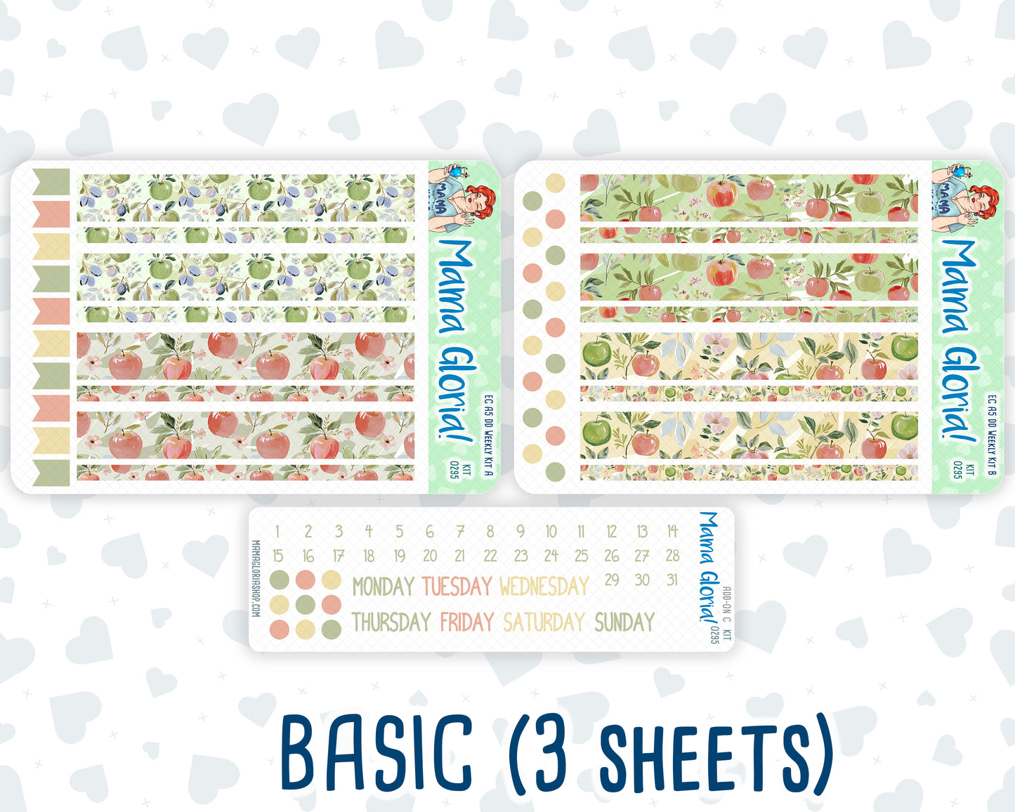 Kit 0295 - A5 - Daily Duo - Weekly Kit - September - Apple Harvest