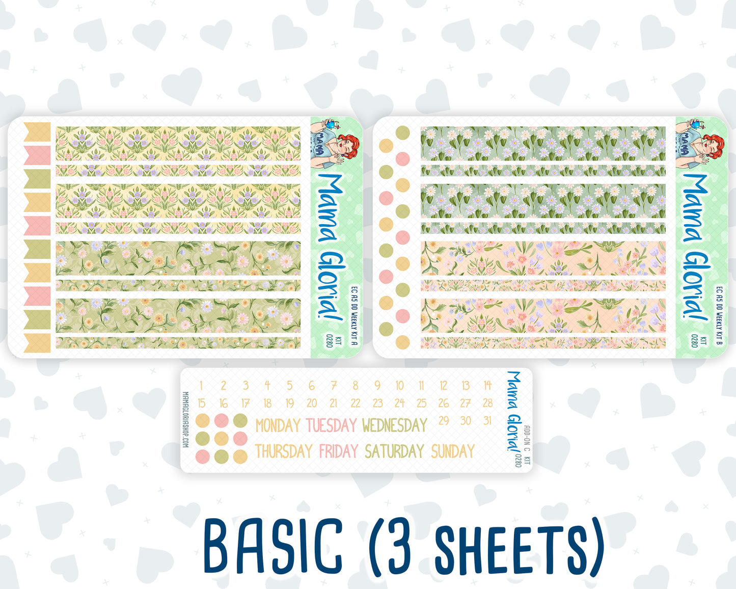 Kit 0280 - A5 - Daily Duo - Weekly Kit - Half Past Six In August