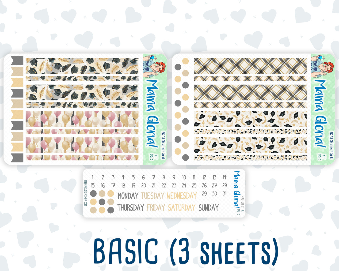 Kit 0272 - A5 - Daily Duo - Weekly Kit - May - Graduation