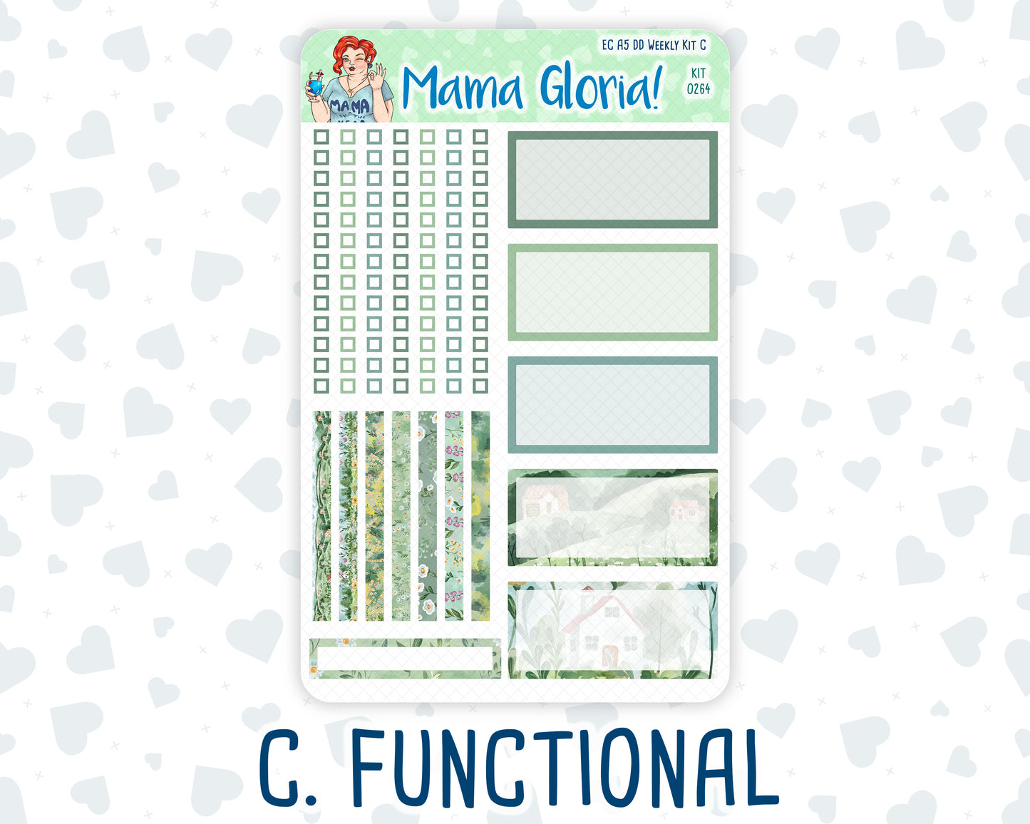 Kit 0264 - A5 - Daily Duo - Weekly Kit - May - Spring Walk