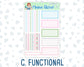 Kit 0262 - A5 - Daily Duo - Weekly Kit - April - Spring Puffs