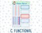 Kit 0224 - A5 - Daily Duo - Weekly Kit - July - Patriotic Parade