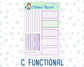 Kit 0263 - A5 - Daily Duo - Weekly Kit - April - Lavender Drift