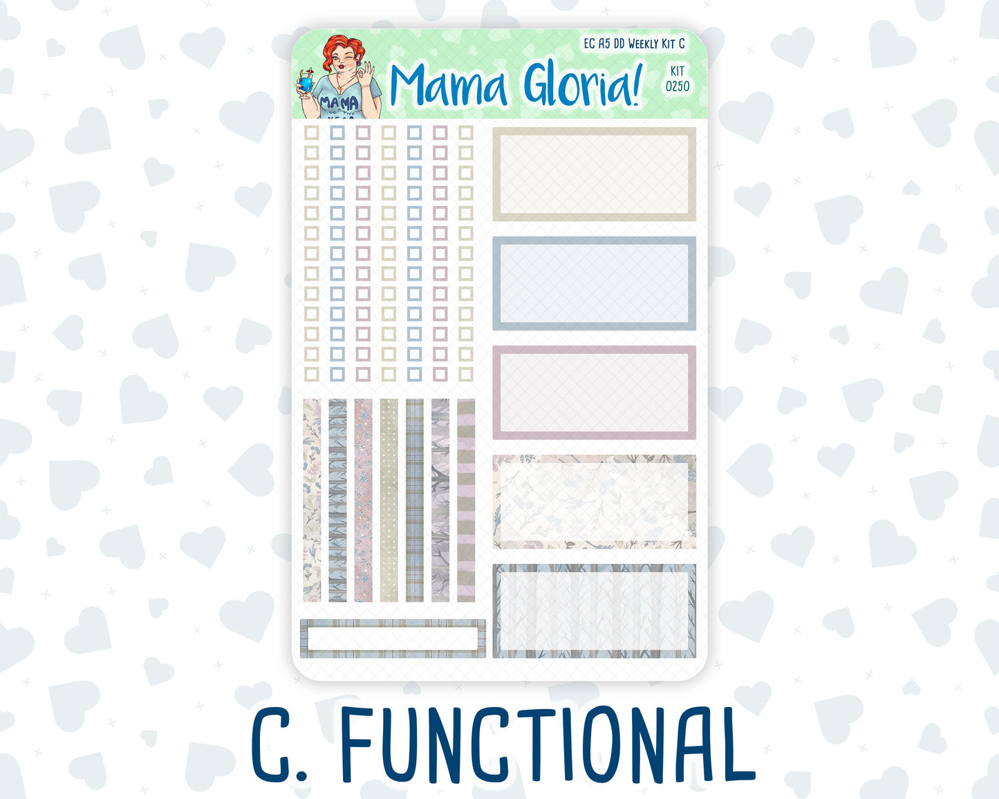 Kit 0250 - A5 - Daily Duo - Weekly Kit - Quiet January