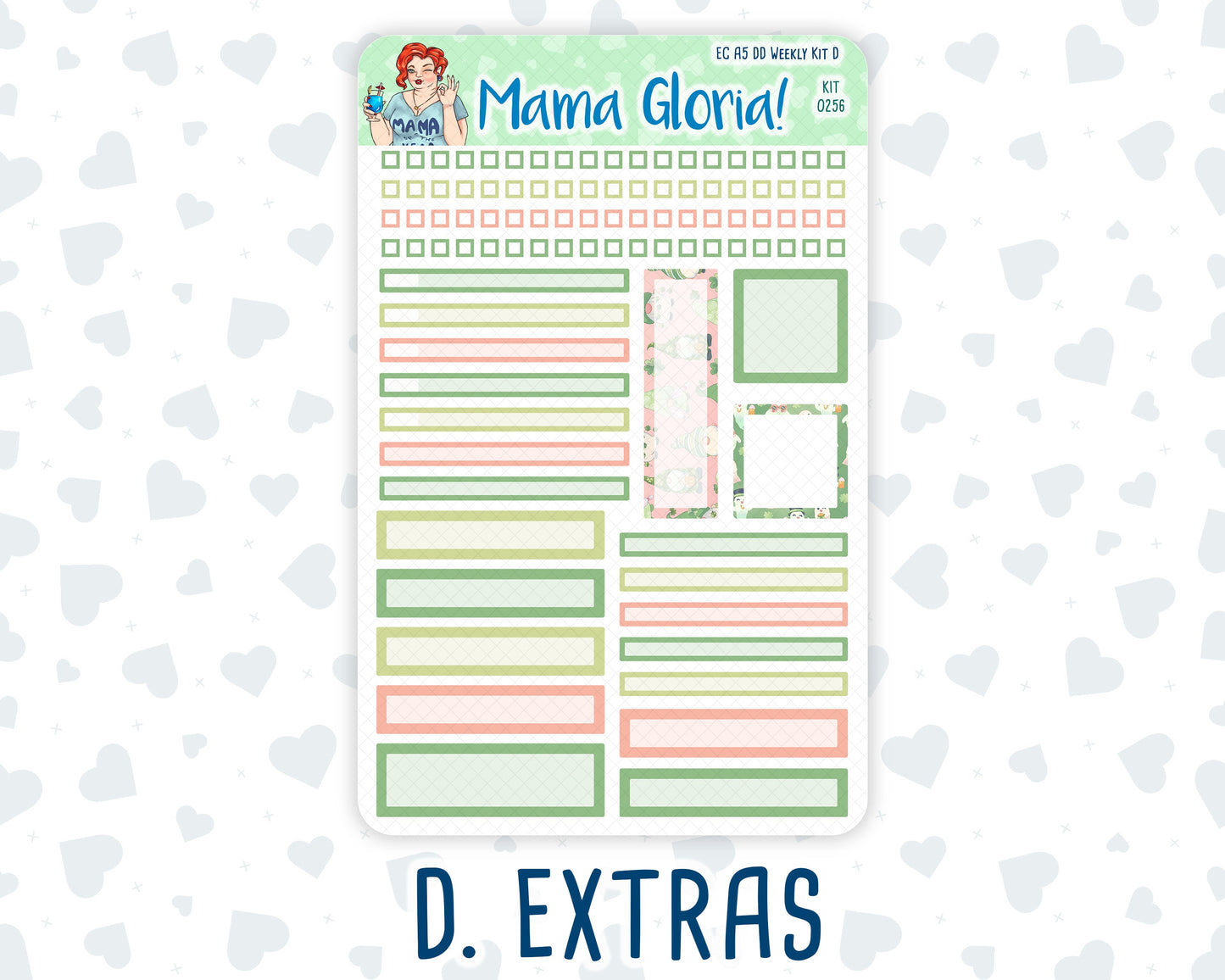 Kit 0256 - A5 - Daily Duo - Weekly Kit - March - Froggy Luck