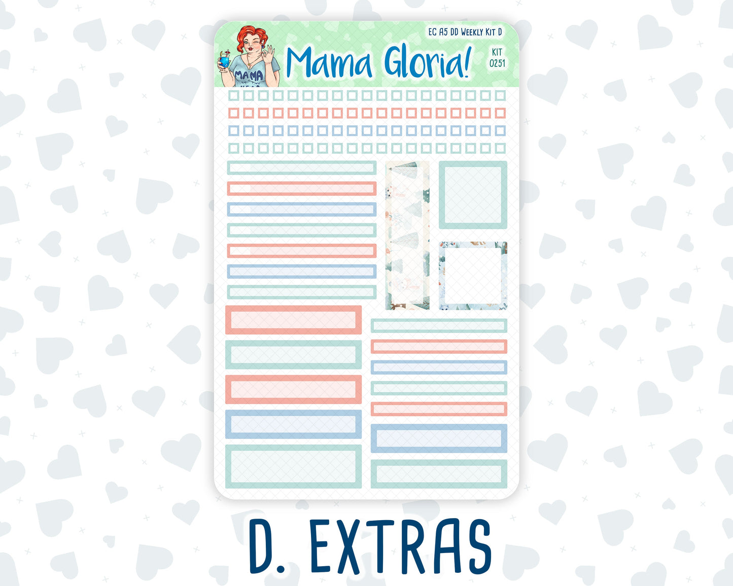 Kit 0251 - A5 - Daily Duo - Weekly Kit - January - Pine & Paws