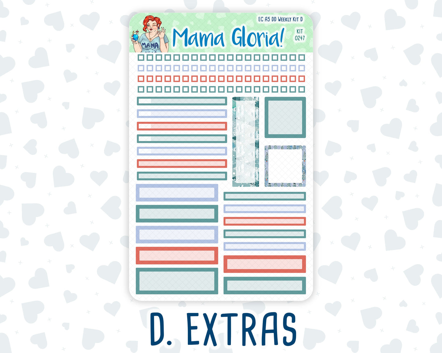 Kit 0247 - A5 - Daily Duo - Weekly Kit - December - Snow Day Adventures