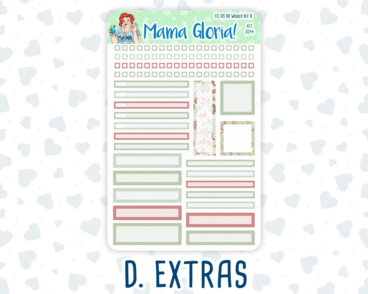 Kit 0244 - A5 - Daily Duo - Weekly Kit - December - Santas Village