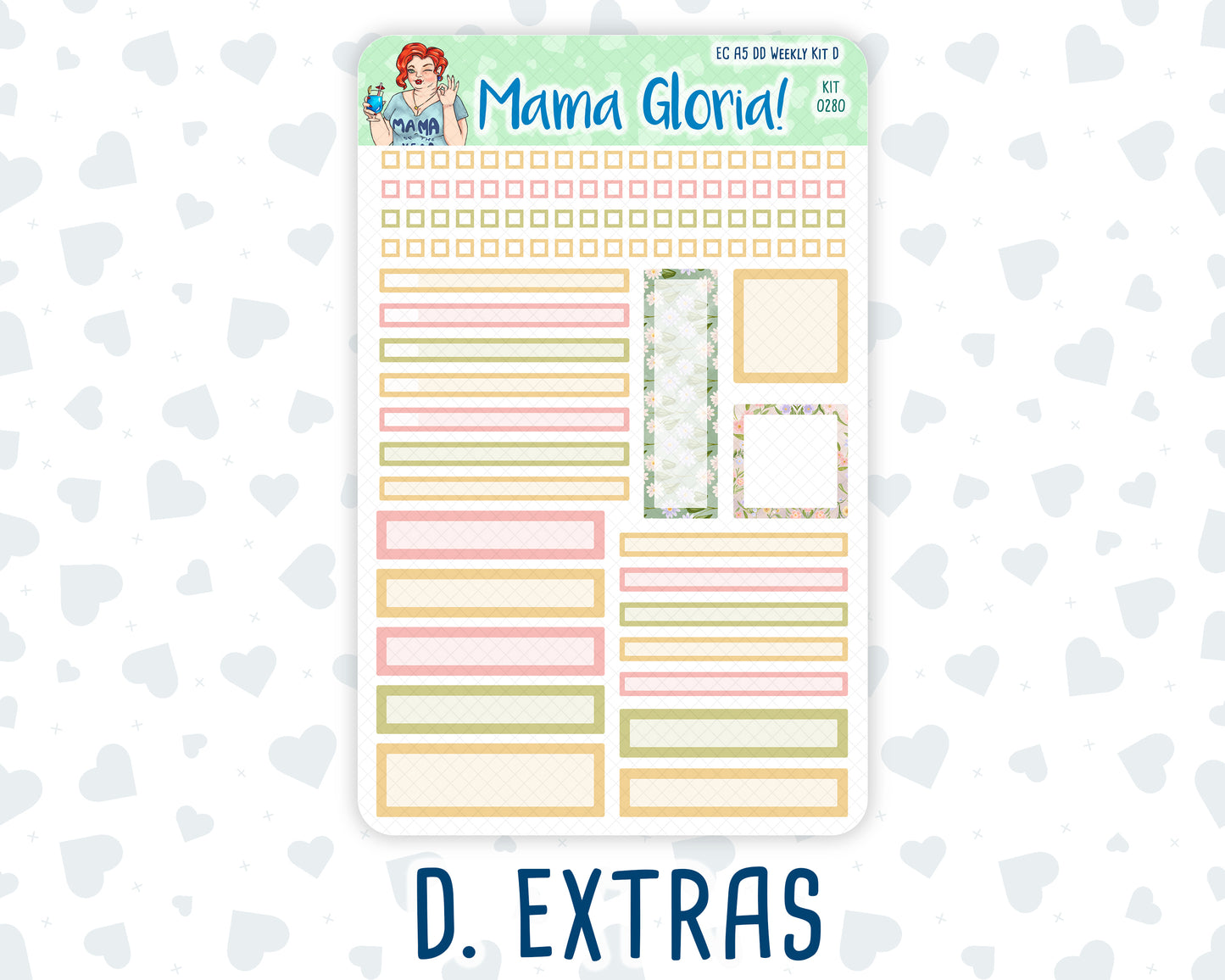Kit 0280 - A5 - Daily Duo - Weekly Kit - Half Past Six In August