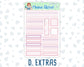 Kit 0253 - A5 - Daily Duo - Weekly Kit - February - Rosy Daydreams