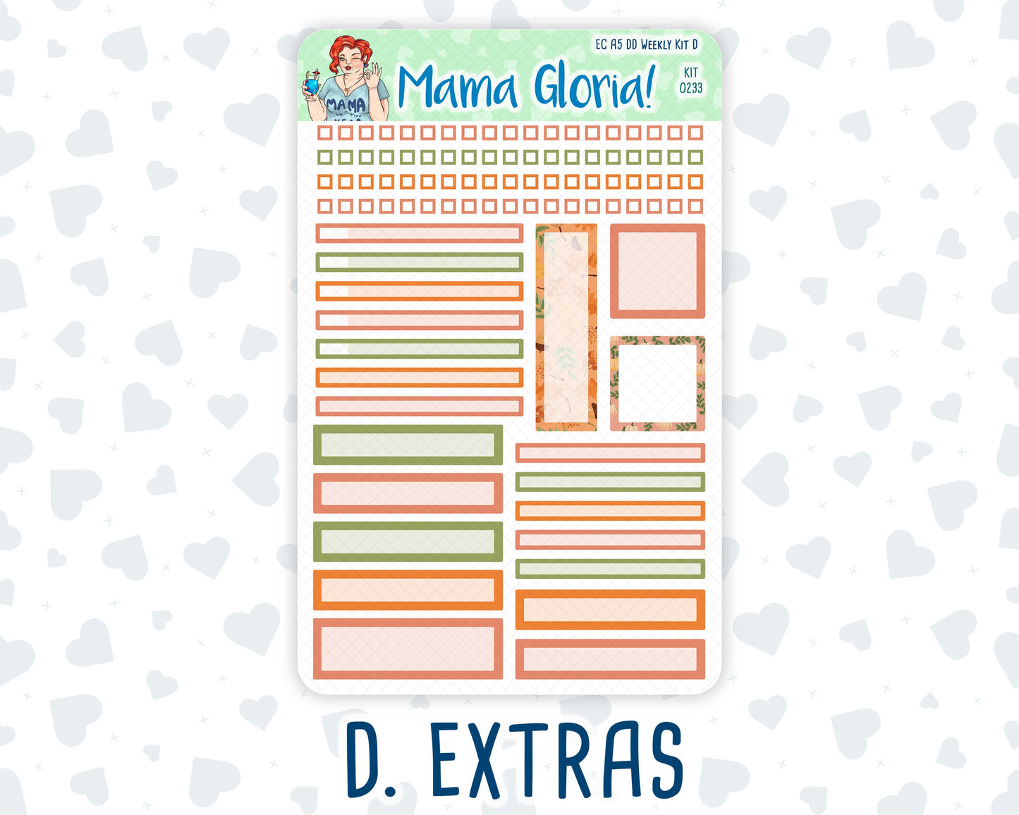 Kit 0233 - A5 - Daily Duo - Weekly Kit - September - Cinnamon Days