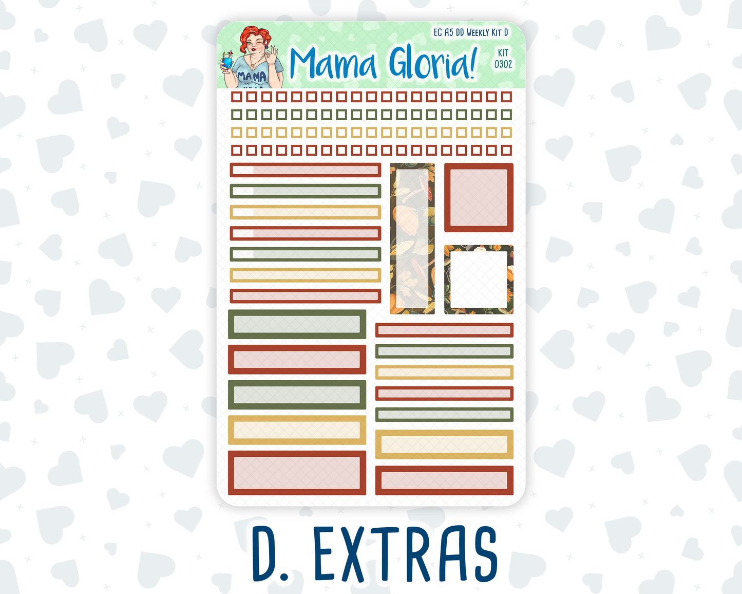 Kit 0302 - A5 - Daily Duo - Weekly Kit - November - Thankful Season