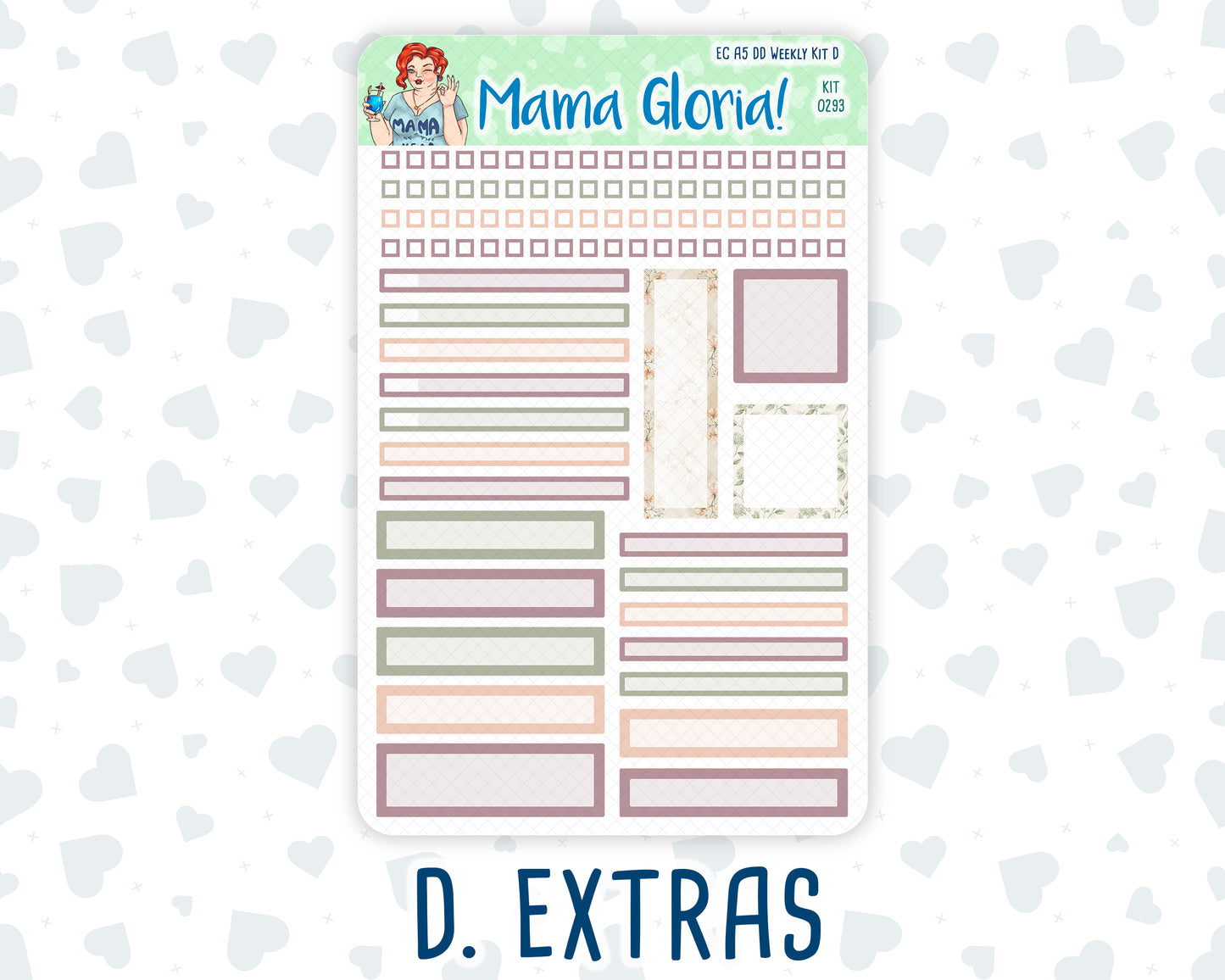 Kit 0293 - A5 - Daily Duo - Weekly Kit - September - Fleur de Provence