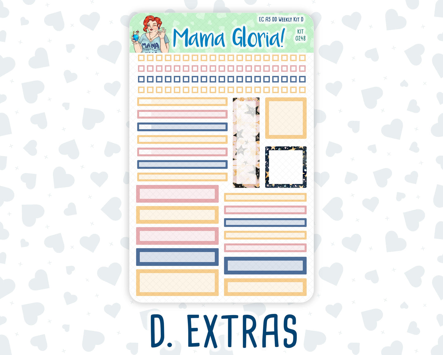 Kit 0248 - A5 - Daily Duo - Weekly Kit - January - Midnight Countdown