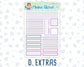Kit 0263 - A5 - Daily Duo - Weekly Kit - April - Lavender Drift