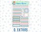 Kit 0275 - A5 - Daily Duo - Weekly Kit - July - Tropical Safari Blush