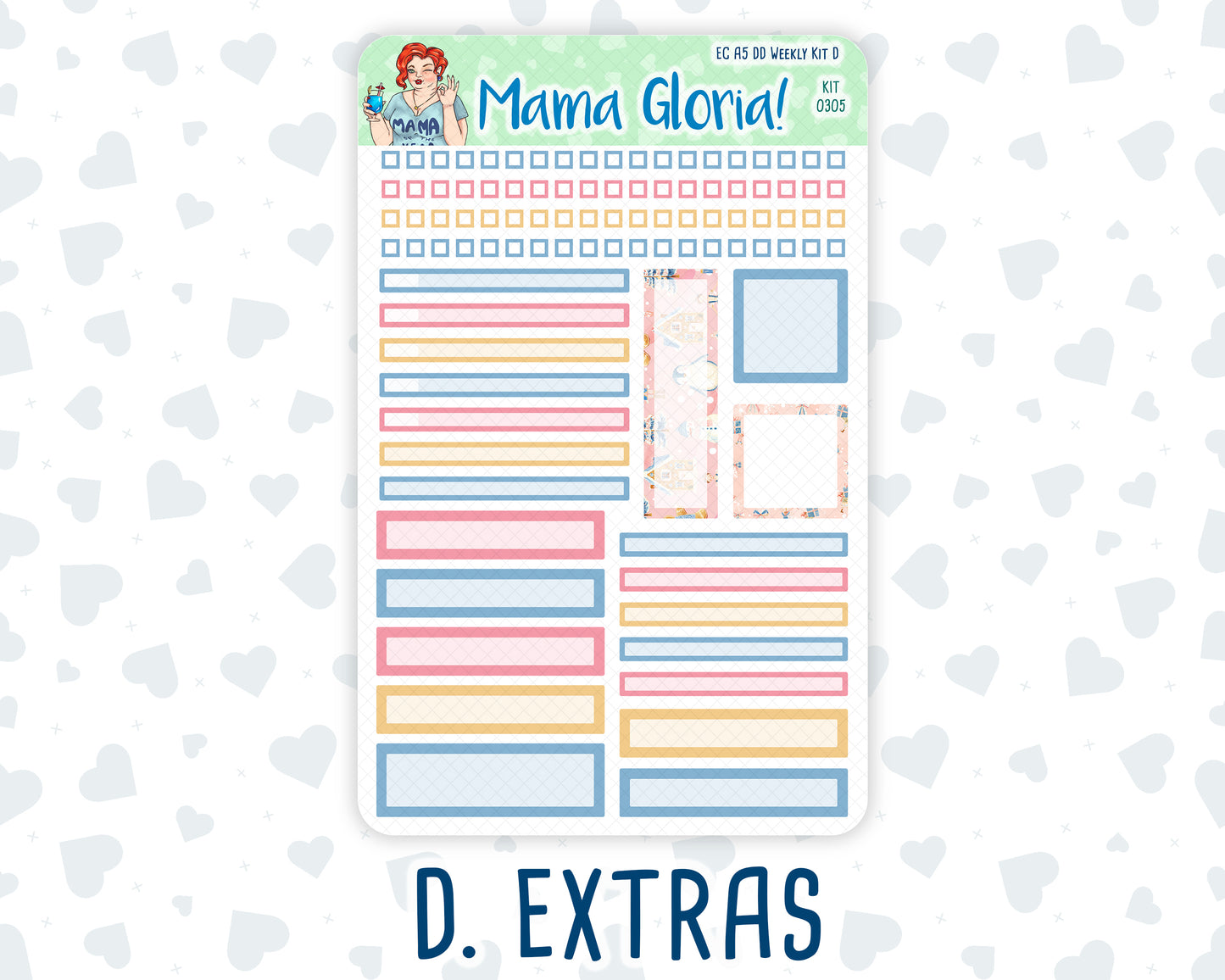 Kit 0305 - A5 - Daily Duo - Weekly Kit - December - Sugarplum Parade