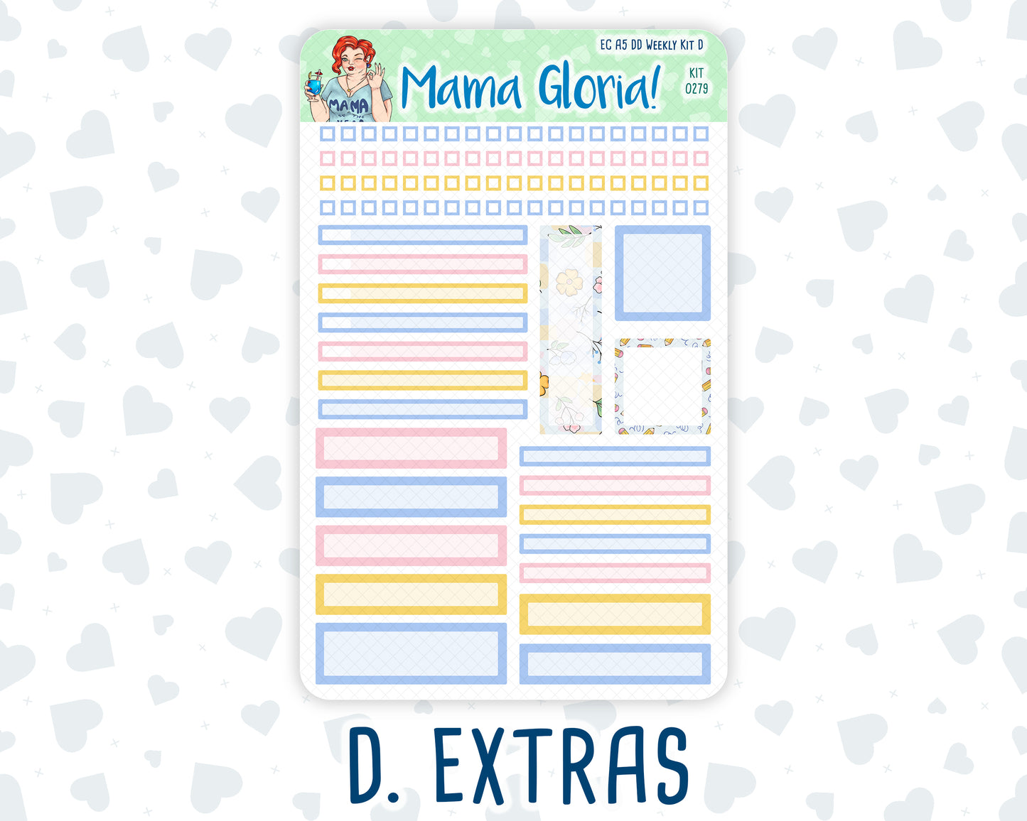 Kit 0279 - A5 - Daily Duo - Weekly Kit - August - Not Ready For School