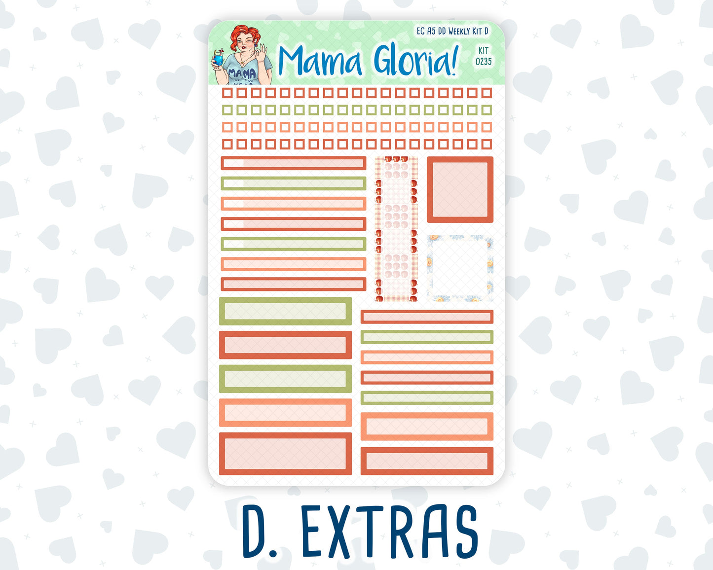 Kit 0235 - A5 - Daily Duo - Weekly Kit - September - Apple Orchard