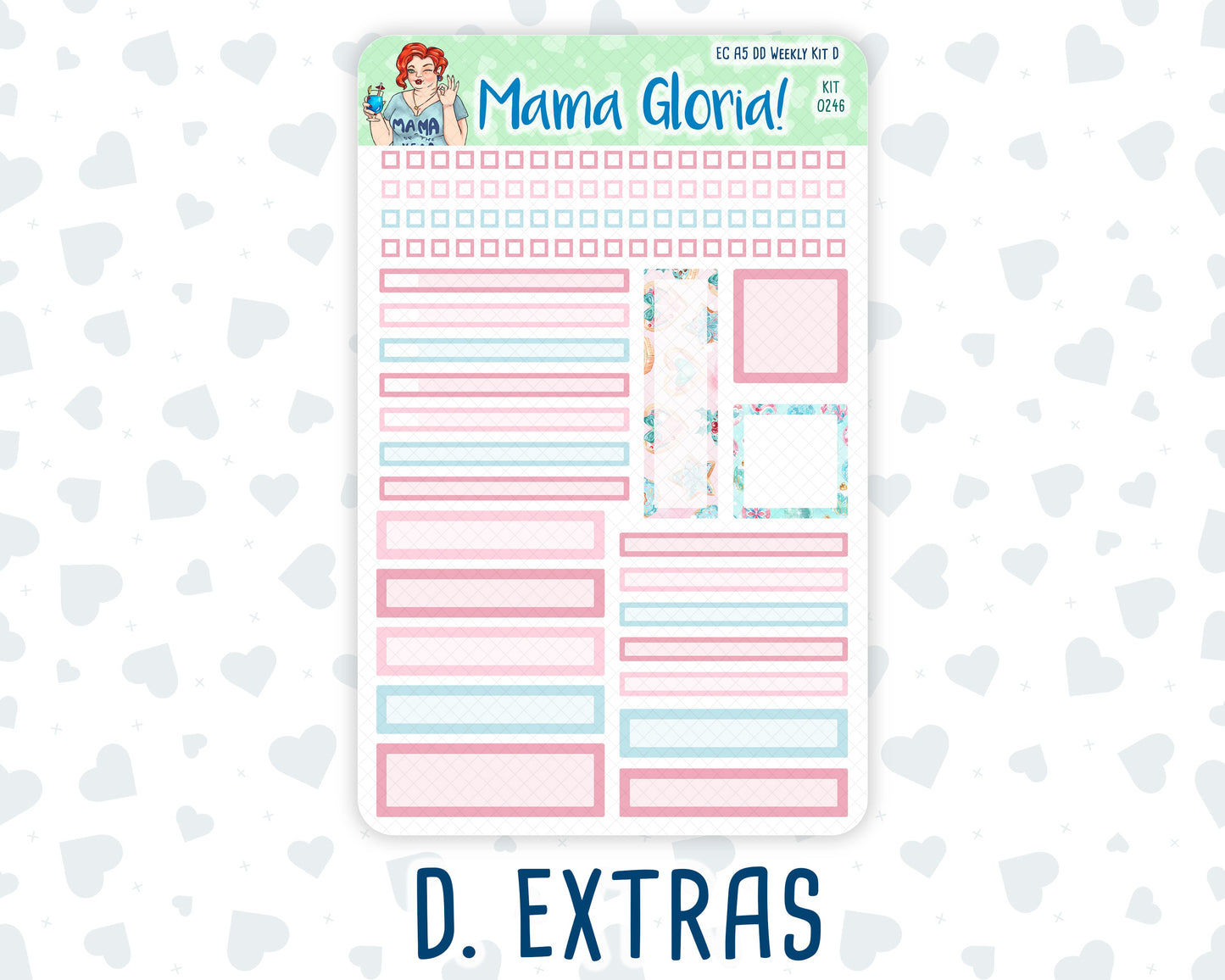 Kit 0246 - A5 - Daily Duo - Weekly Kit - December - Gingerbread Sweets