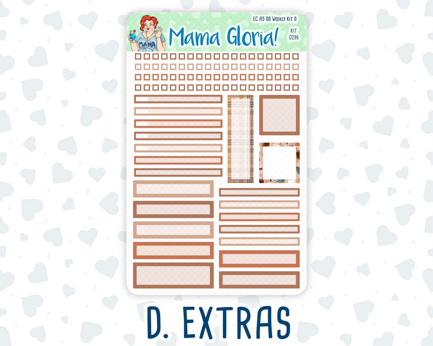 Kit 0296 - A5 - Daily Duo - Weekly Kit - September - Coffee Break