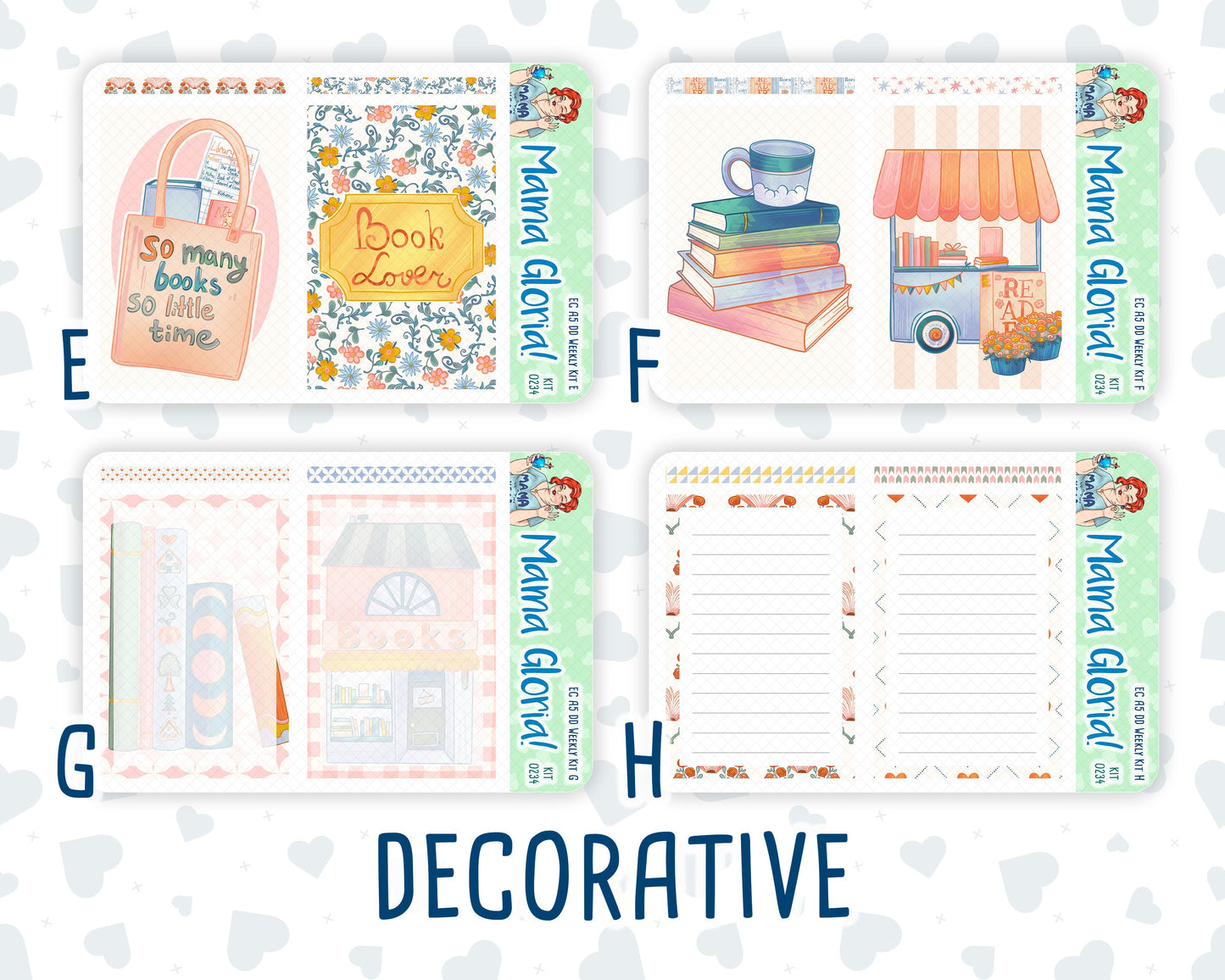 Kit 0234 - A5 - Daily Duo - Weekly Kit - September - REF - Kit 0234 – Reader’s Escape - September