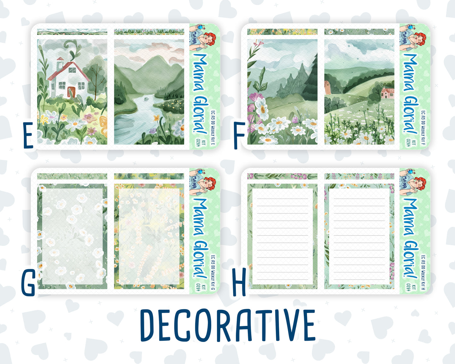Kit 0264 - A5 - Daily Duo - Weekly Kit - May - Spring Walk