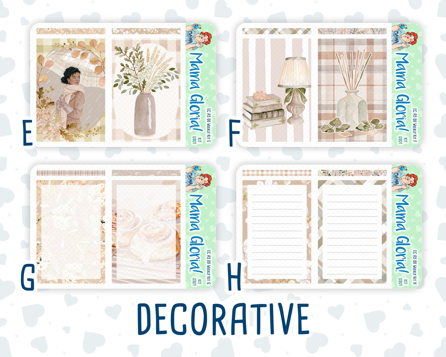 Kit 0301 - A5 - Daily Duo - Weekly Kit - November - Sunday Comfort