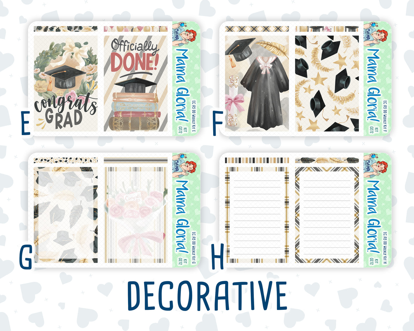 Kit 0272 - A5 - Daily Duo - Weekly Kit - May - Graduation