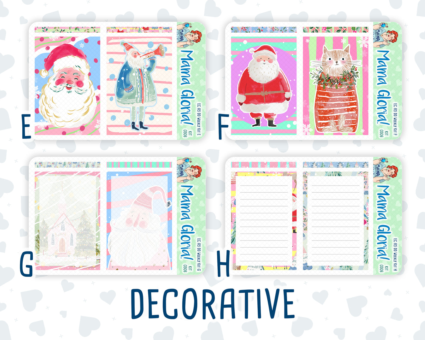 Kit 0306 - A5 - Daily Duo - Weekly Kit - December - Jolly Mischief