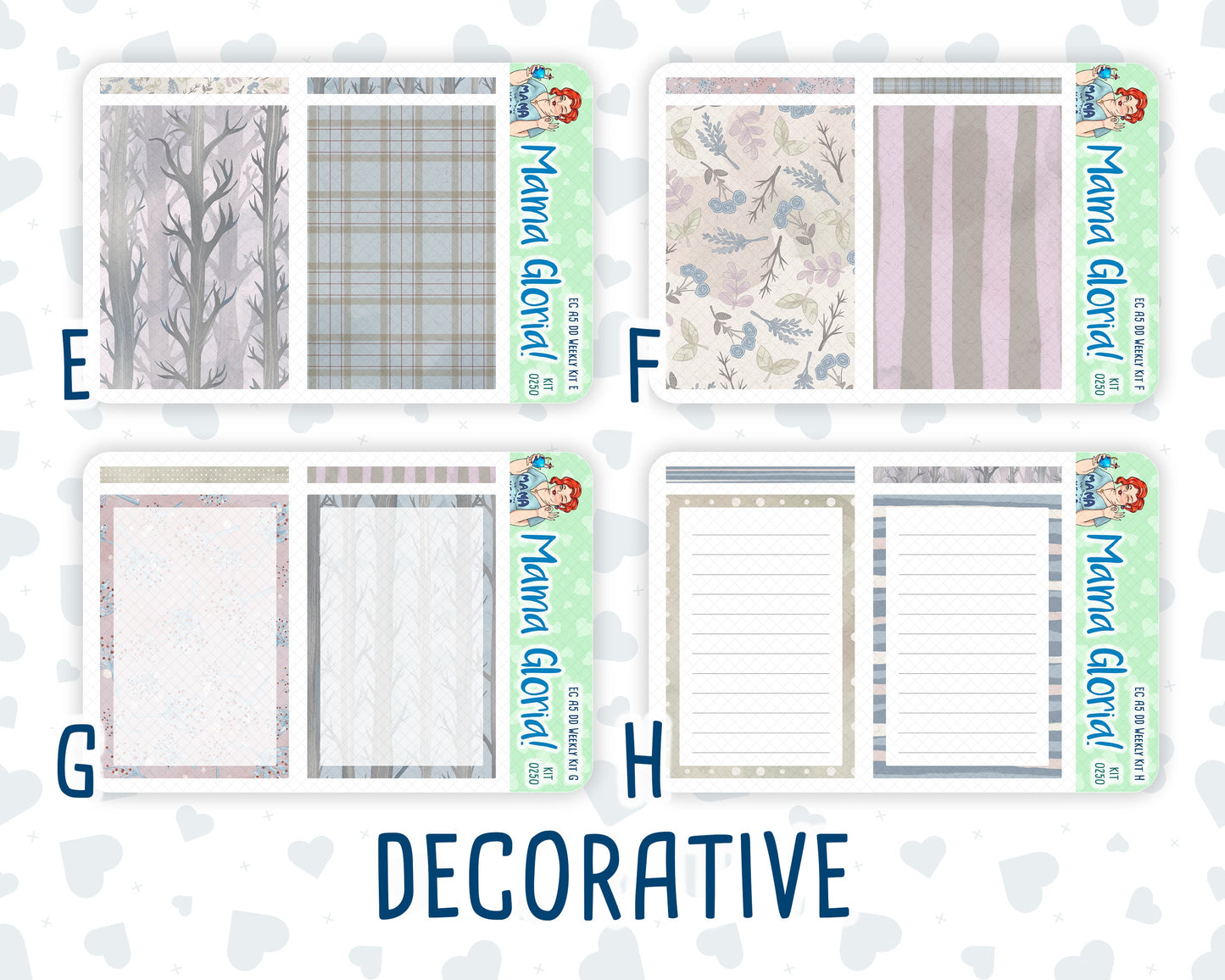 Kit 0250 - A5 - Daily Duo - Weekly Kit - Quiet January