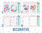 Kit 0273 - A5 - Daily Duo - Weekly Kit - July - Americana In Bloom